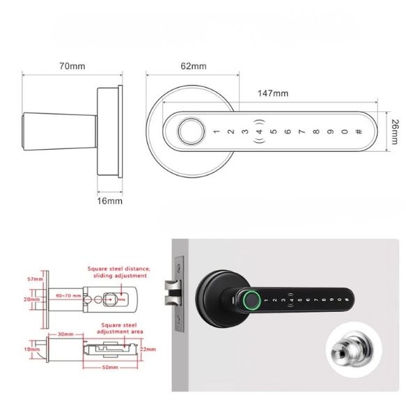 ידית חכמה לדלת פרוקסי גו PROXI GO