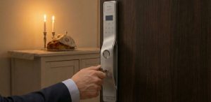 בשבת פותחים מנעול חכם עם מפתח מכני