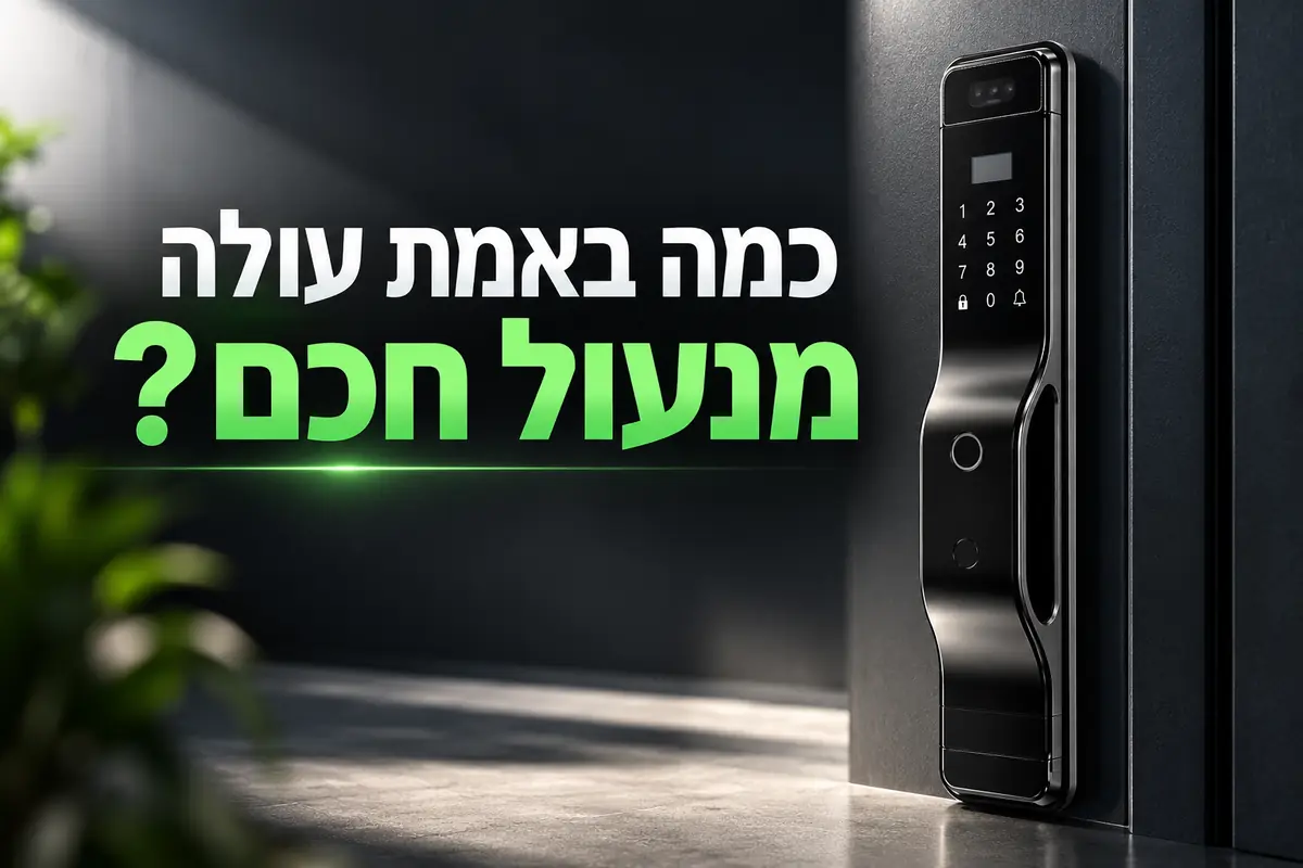 כמה באמת עולה מנעול חכם? מנעול חכם PROXI על דלת כניסה
